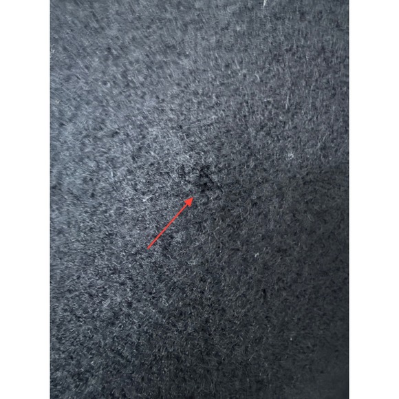 Anthropologie Field Flower 100% Wool Black with Navy Blue Lace Trim Jacket Small - Picture 8 of 9